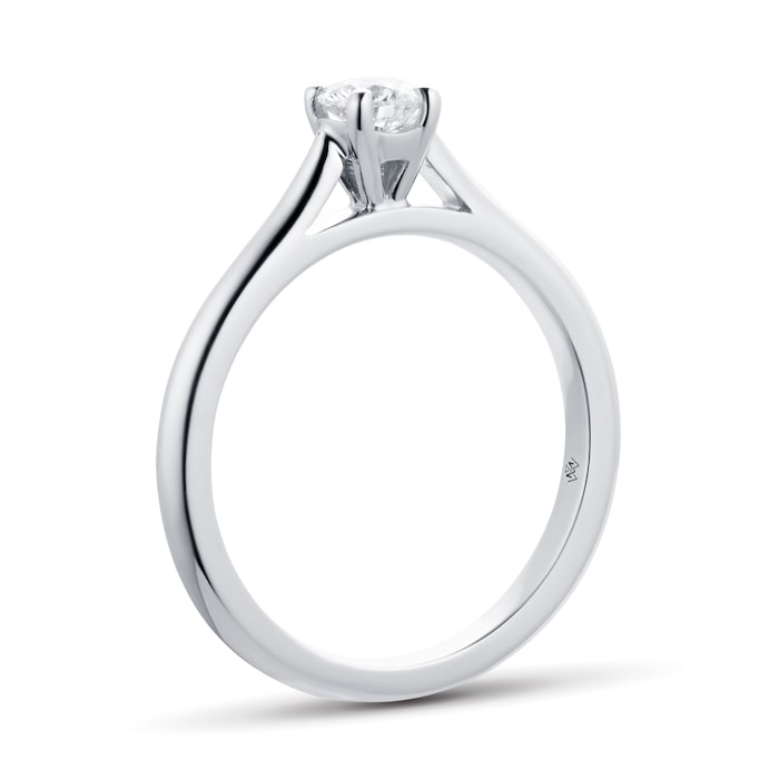 Mappin & Webb Silhouette 18ct White Gold 0.25ct Diamond Engagement Ring - Ring Size O