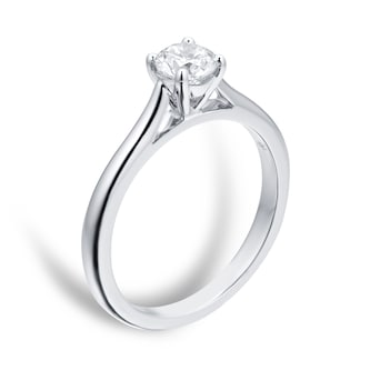 Mappin & Webb Silhouette 18ct White Gold 0.50ct Diamond Engagement Ring Mappin & Webb Silhouette 18ct White Gold 0.50ct Diamond Engagement Ring