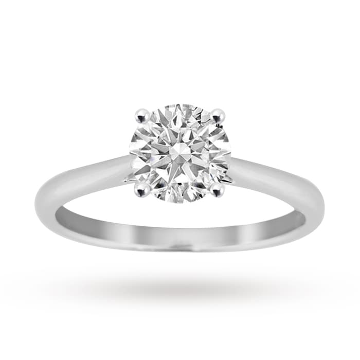 Goldsmiths Platinum 0.70ct Round Solitaire Engagement Ring