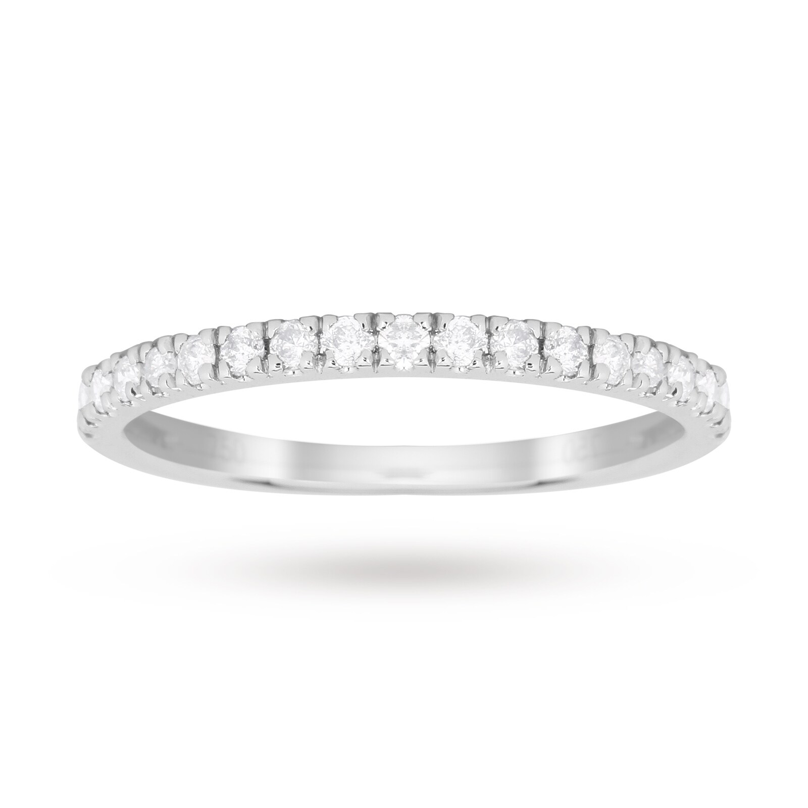 Goldsmiths Brilliant Cut 1.00 Total Carat Weight Cluster Bridal Set In 18 Carat White Gold - Ring Size P Goldsmiths Brilliant Cut 1.00 Total Carat Weight Cluster Bridal Set In 18 Carat White Gold - Ring Size P