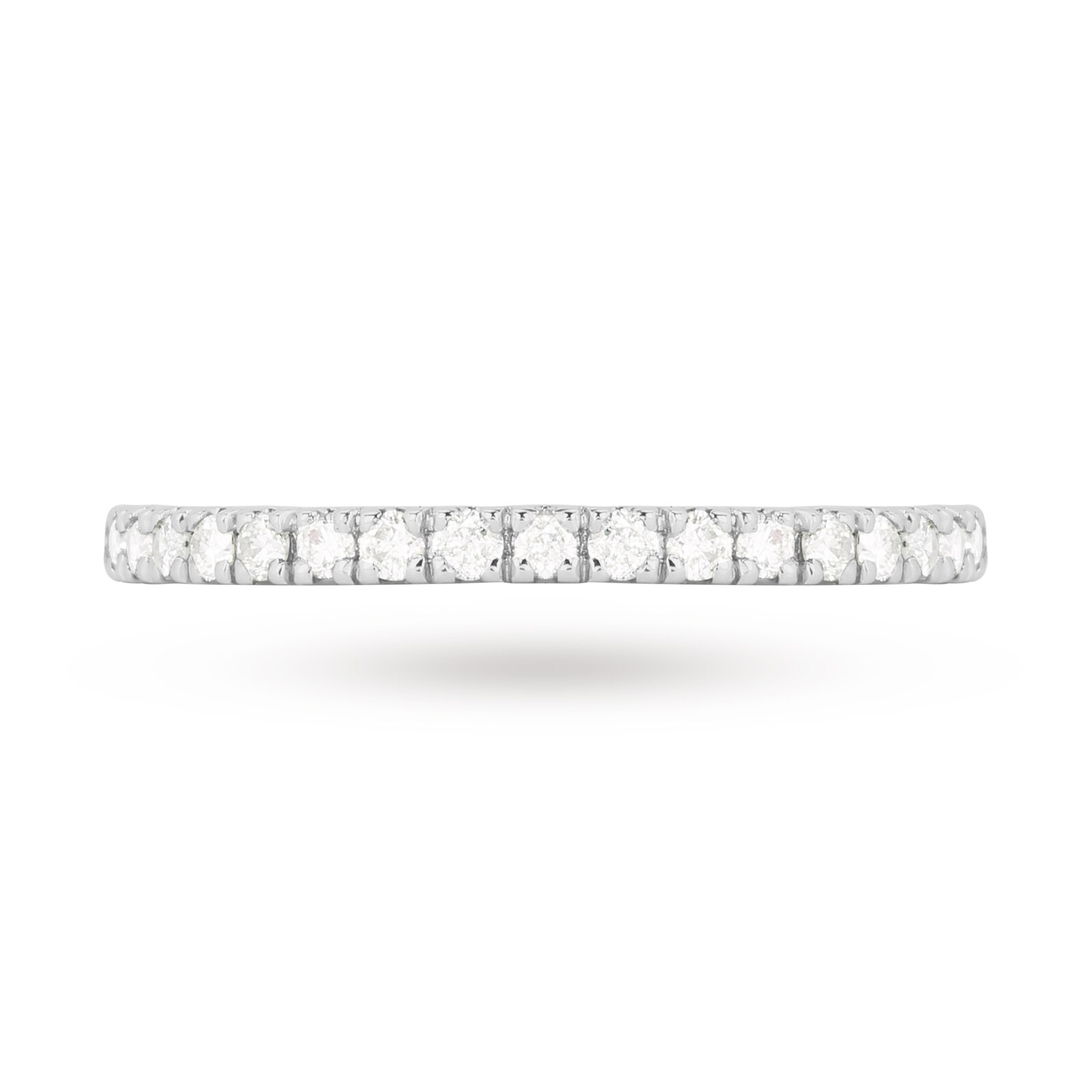 Goldsmiths Brilliant Cut 1.00 Total Carat Weight Cluster Bridal Set In 18 Carat White Gold - Ring Size P Goldsmiths Brilliant Cut 1.00 Total Carat Weight Cluster Bridal Set In 18 Carat White Gold - Ring Size P