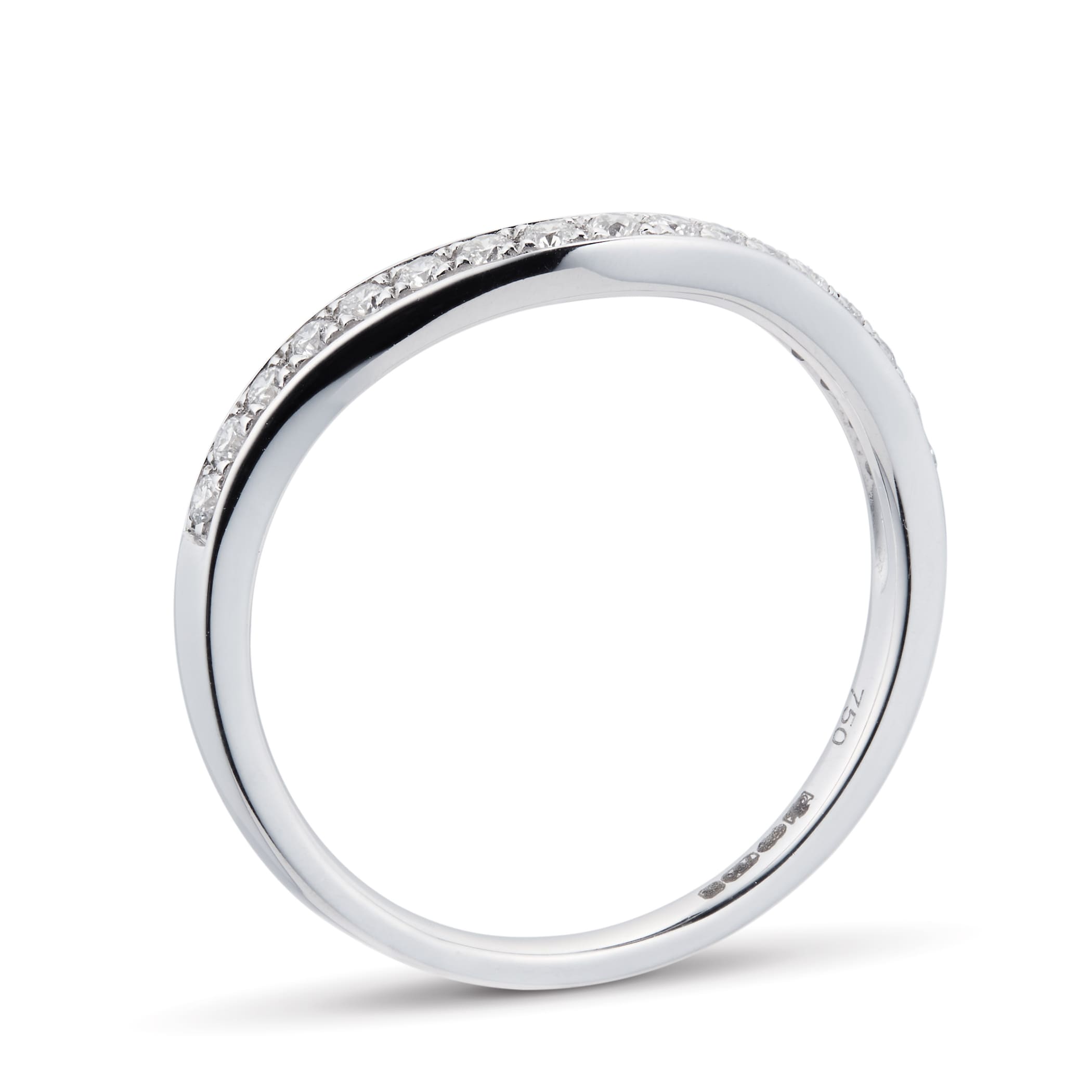 Goldsmiths 18ct White Gold Princess Cut 1.00cttw Diamond Bridal Set Goldsmiths 18ct White Gold Princess Cut 1.00cttw Diamond Bridal Set