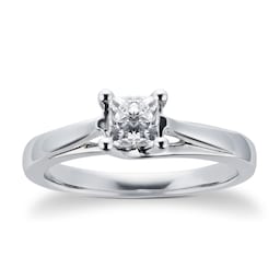 06017310 - Platinum Princess Cut 0.50ct Diamond Engagement Ring