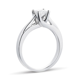 Goldsmiths Platinum Princess Cut 0.50ct Diamond Engagement Ring