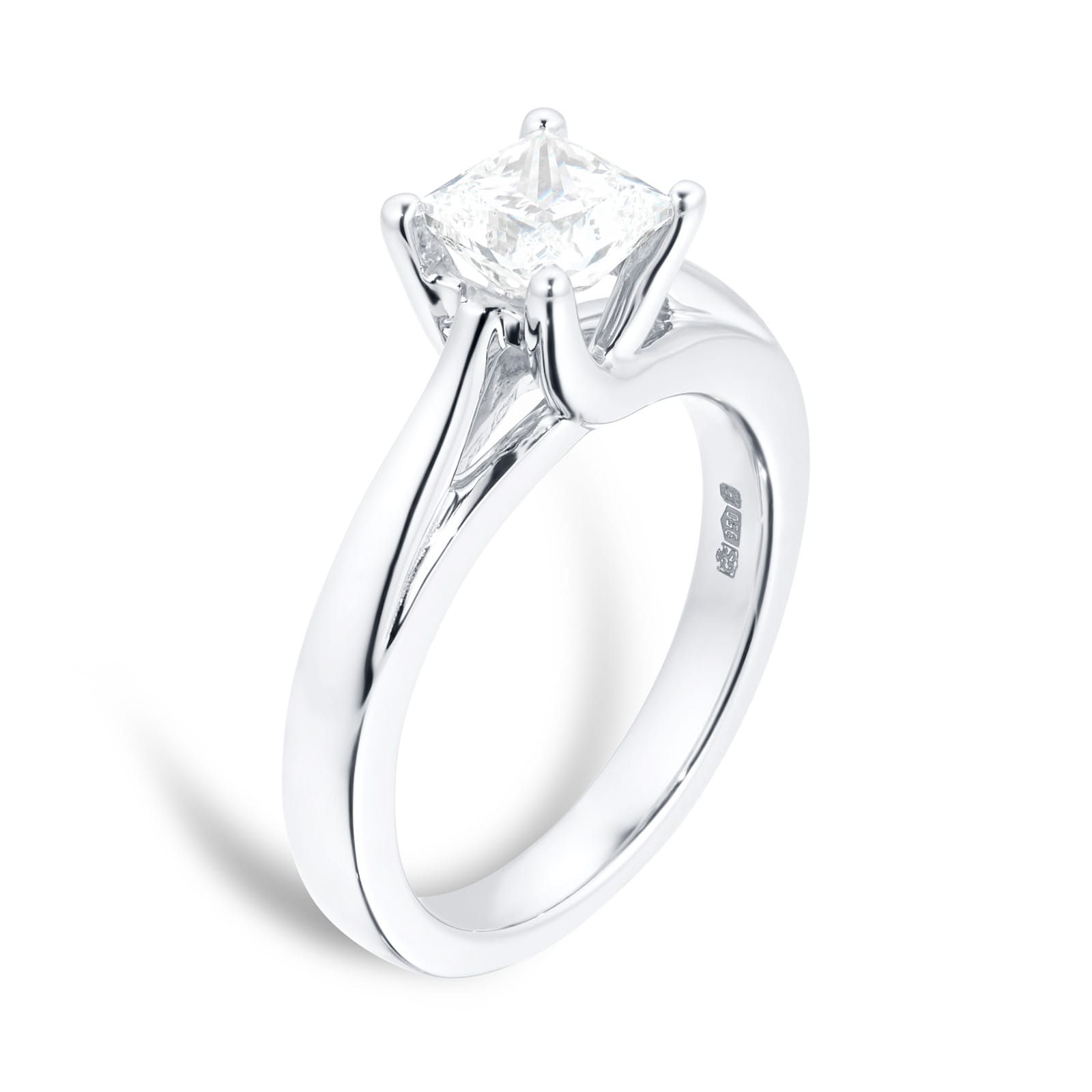 Goldsmiths Platinum Princess Cut 1.00ct Diamond Engagement Ring Goldsmiths Platinum Princess Cut 1.00ct Diamond Engagement Ring