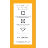 Goldsmiths 18ct White Gold Princess Cut 0.45 Carat 88 Facet Diamond Ring