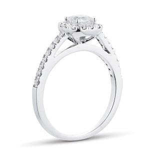 Goldsmiths 18ct White Gold 0.65cttw Princess Cut Diamond Engagement Ring