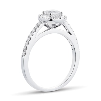 Goldsmiths 18ct White Gold Princess Cut 0.65 Carat 88 Facet Diamond Ring Goldsmiths 18ct White Gold Princess Cut 0.65 Carat 88 Facet Diamond Ring