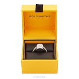 Goldsmiths 18ct White Gold Princess Cut 0.65 Carat 88 Facet Diamond Ring - Ring Size K