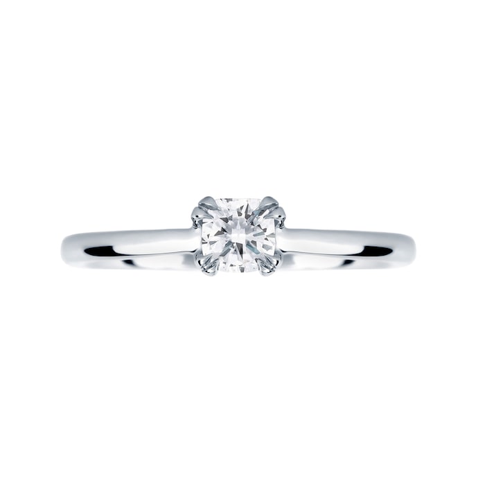 Mappin & Webb Platinum 0.40 Carat Diamond Plain Shoulder Engagement Ring