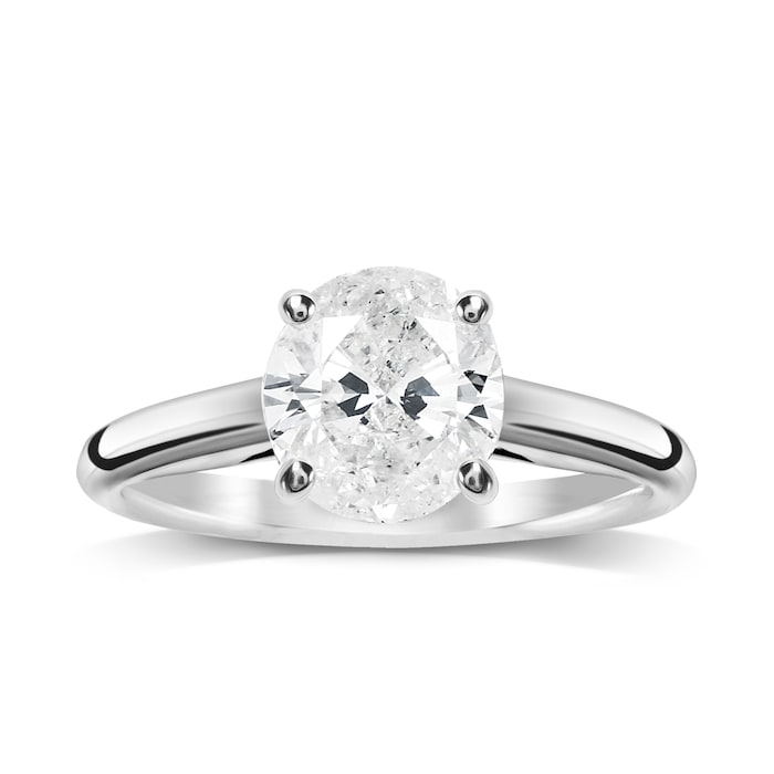 Goldsmiths 18ct White Gold 1.00ct Brilliant Cut Solitaire Ring