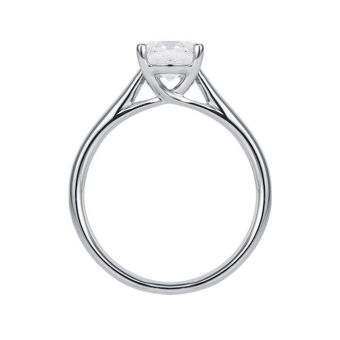 Goldsmiths 18ct White Gold 1.00ct Princess Cut Solitaire Ring