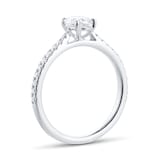 Mappin & Webb Constance Platinum Oval Cut 0.64cttw Engagement Ring