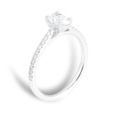 Mappin & Webb Constance Platinum Oval Cut 0.84cttw Engagement Ring