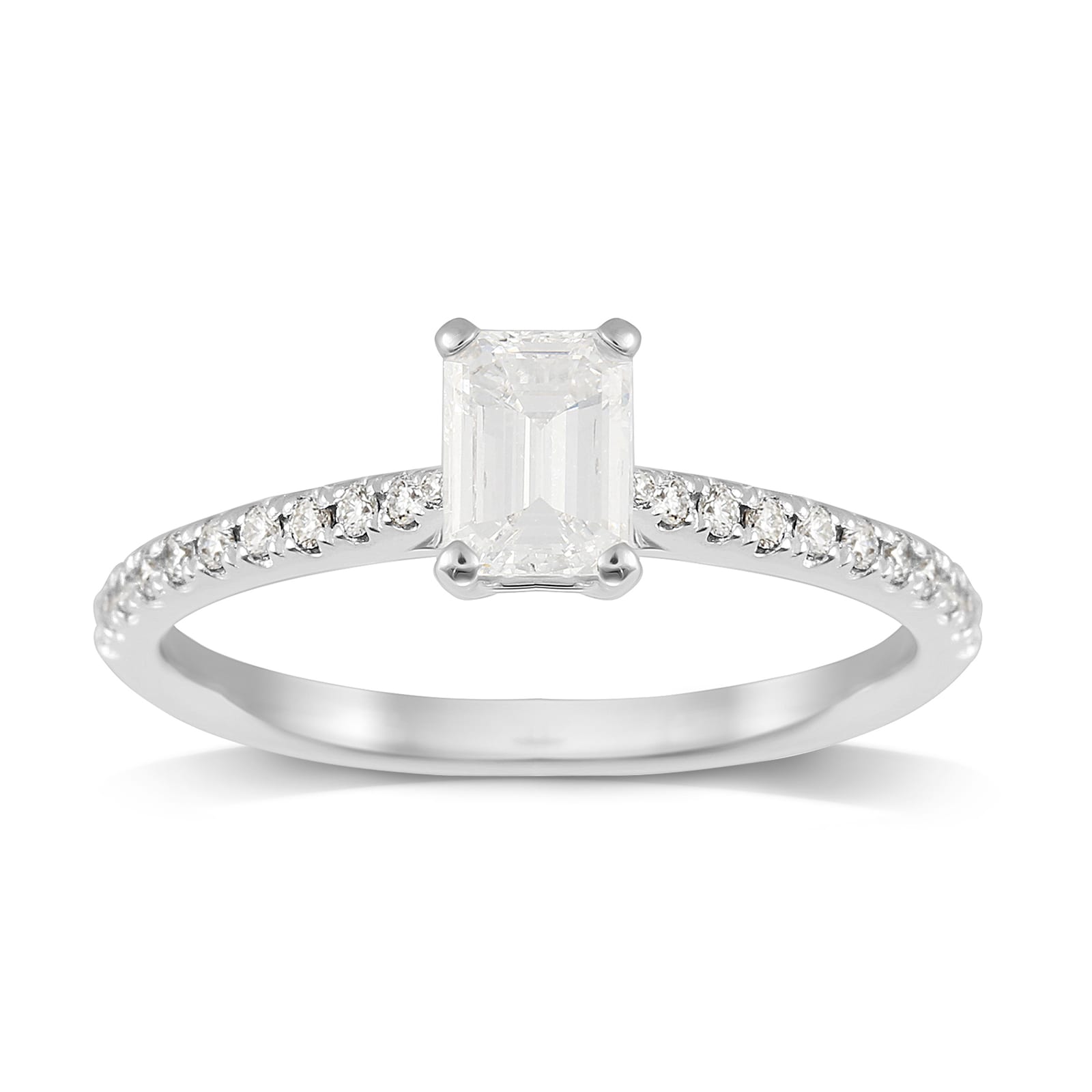 Constance Platinum Emerald Cut 0.64cttw Engagement Ring image