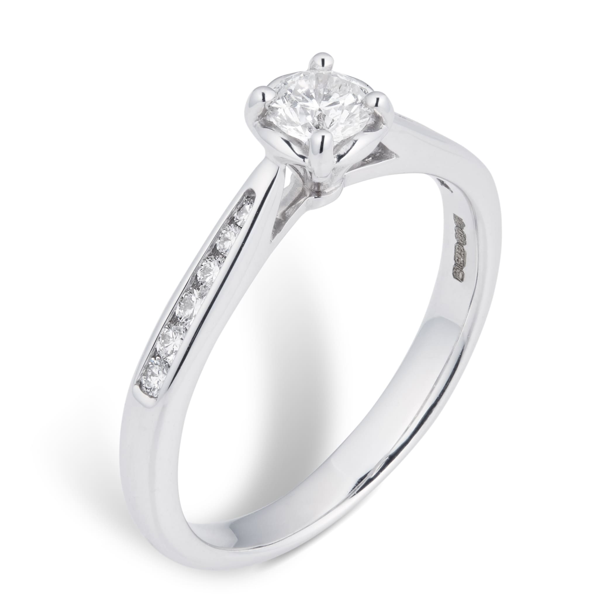 Goldsmiths 9ct White Gold 0.40cttw Diamond Illusion Ring Goldsmiths 9ct White Gold 0.40cttw Diamond Illusion Ring