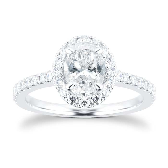 Mappin & Webb Amelia Platinum 1.20cttw Diamond Engagement Ring - Ring Size I