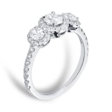 Mappin & Webb Amelia Platinum Oval 1.50cttw Diamond Engagement Ring - Ring Size I