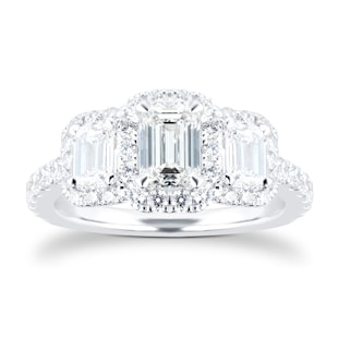 Mappin & Webb Amelia Platinum 1.50cttw Diamond Engagement Ring