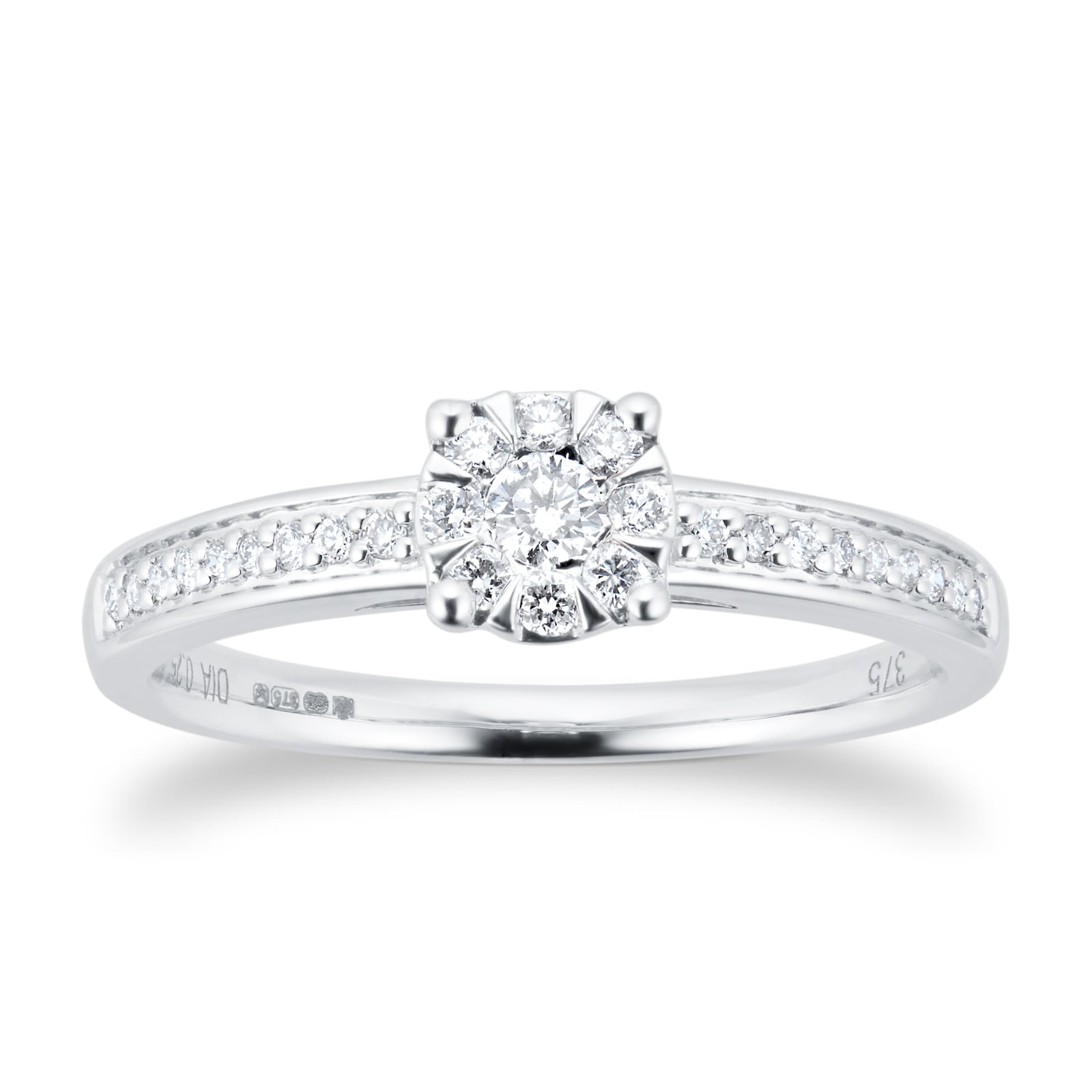 Goldsmiths 9ct White Gold 0.25cttw Diamond Multistore Ring Goldsmiths 9ct White Gold 0.25cttw Diamond Multistore Ring