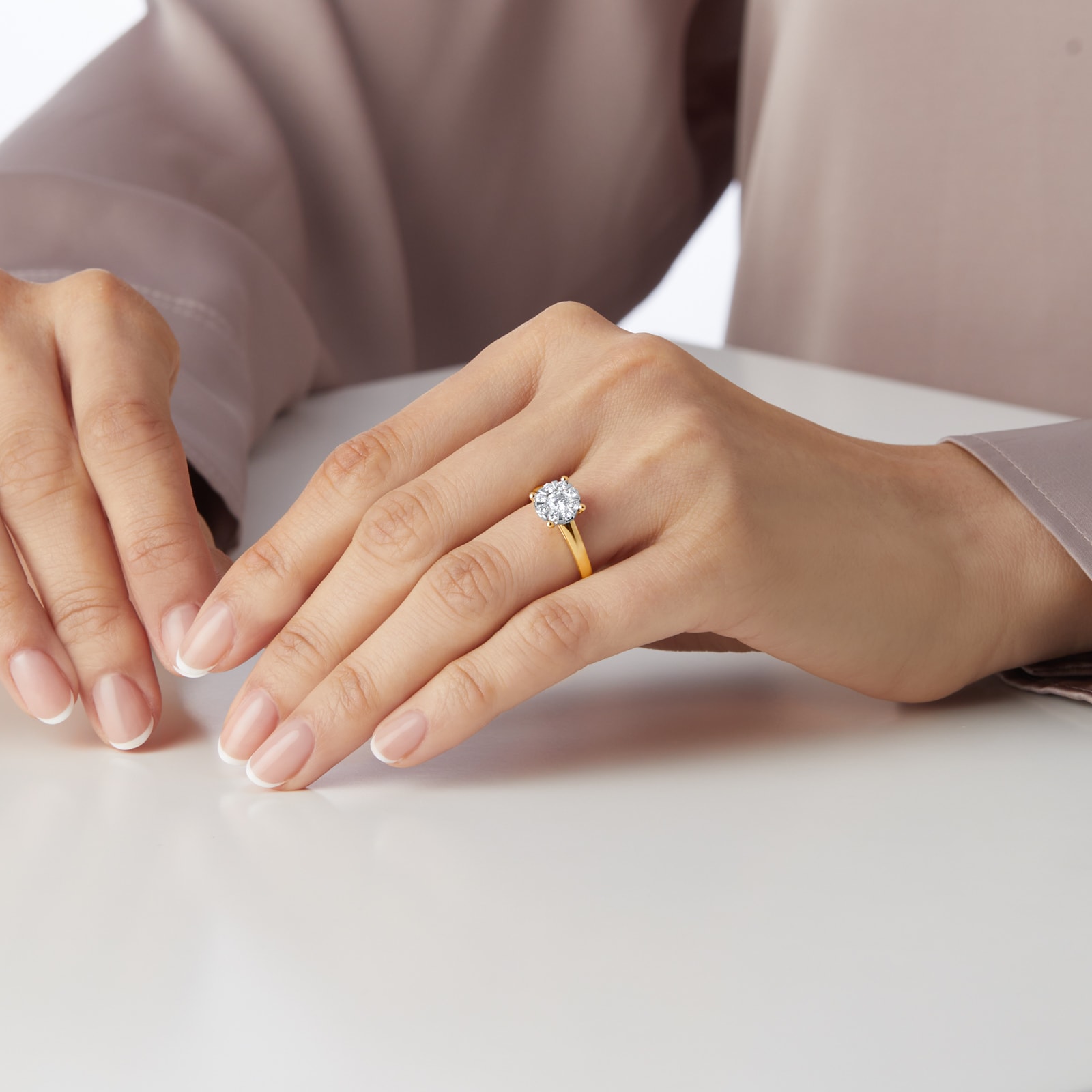 Goldsmiths 18ct Yellow Gold 0.50cttw Diamond Multistore Ring