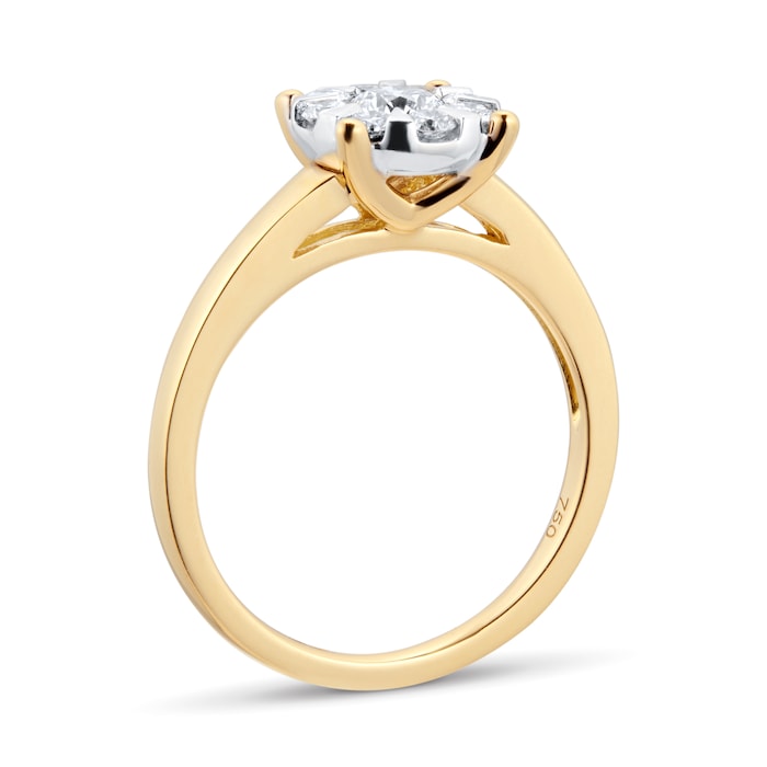 Goldsmiths 18ct Yellow Gold 0.50cttw Diamond Multistore Ring