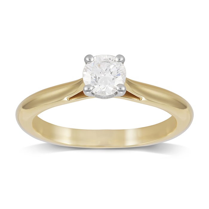 Mappin & Webb Silhouette 18ct Yellow Gold 0.25ct Diamond Engagement Ring