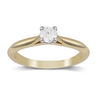 Mappin & Webb Silhouette 18ct Yellow Gold 0.50ct Diamond Engagement Ring