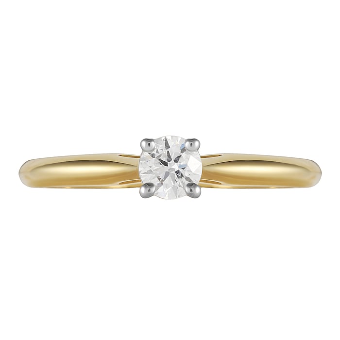 Mappin & Webb Silhouette 18ct Yellow Gold 0.50ct Diamond Engagement Ring