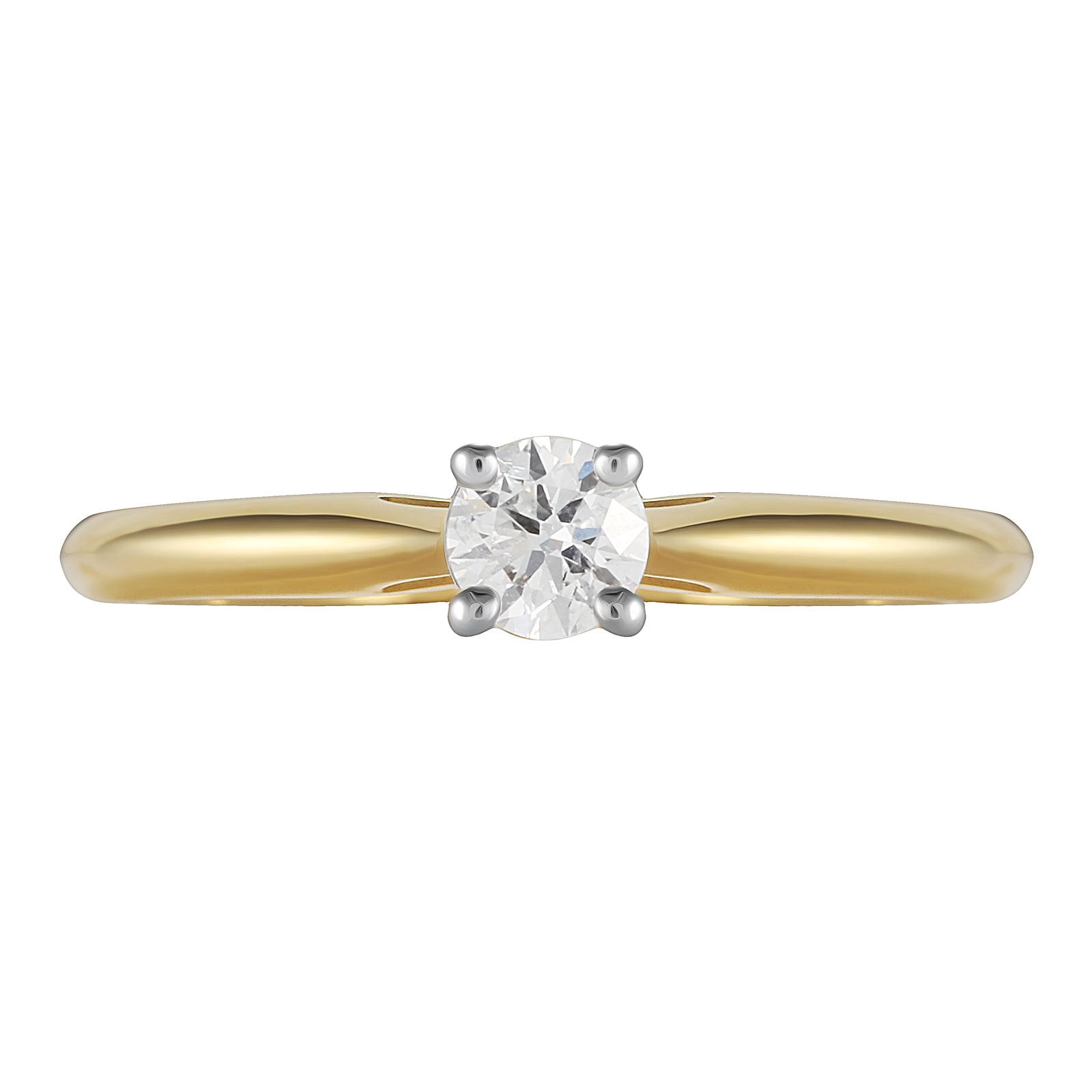 Mappin & Webb Silhouette 18ct Yellow Gold 0.50ct Diamond Engagement Ring