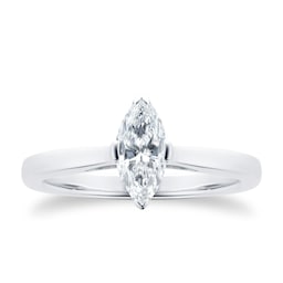 06018309 - Belvedere Platinum 0.50ct Marquise Diamond Engagement Ring