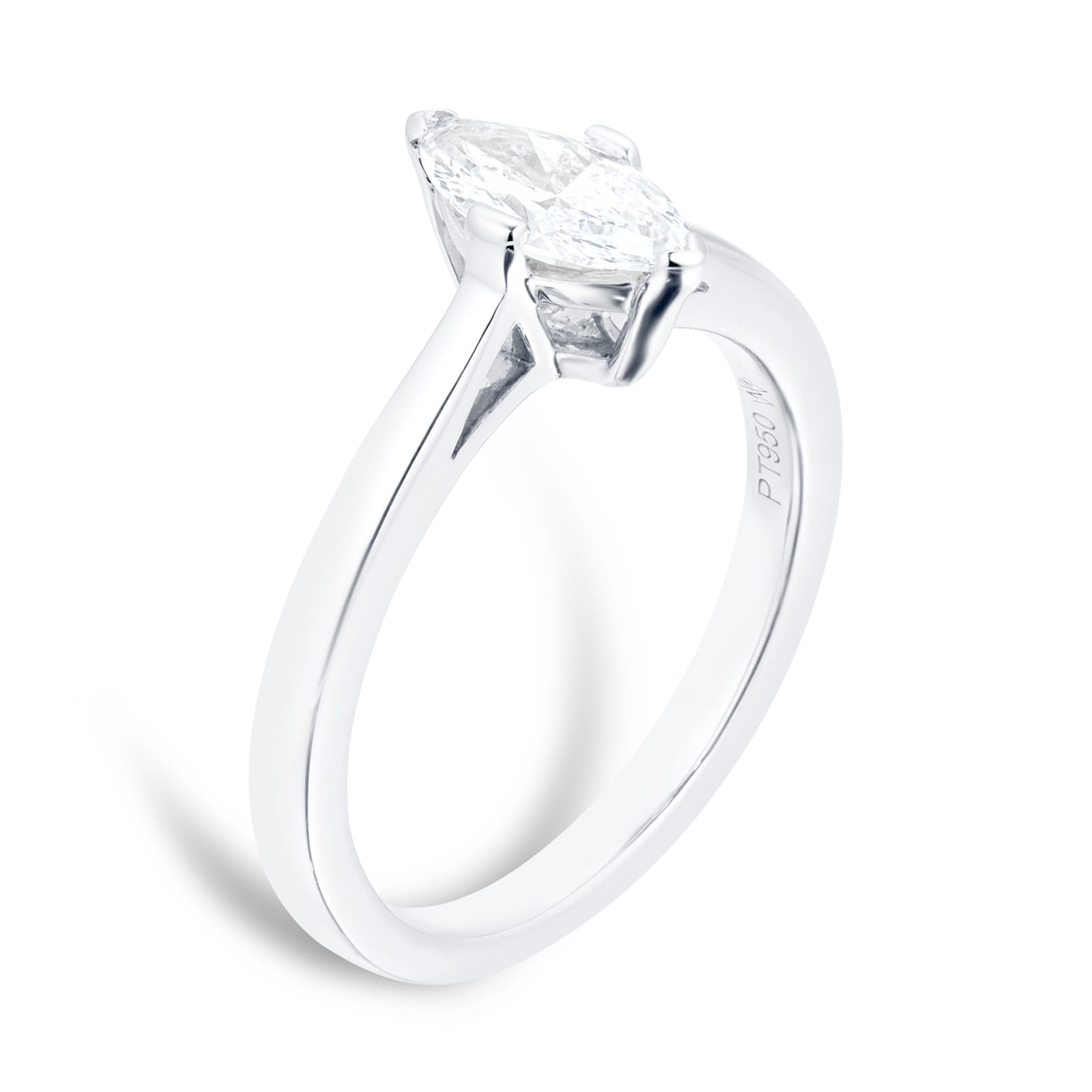 Mappin & Webb Belvedere Platinum 0.50ct Marquise Diamond Engagement Ring Mappin & Webb Belvedere Platinum 0.50ct Marquise Diamond Engagement Ring