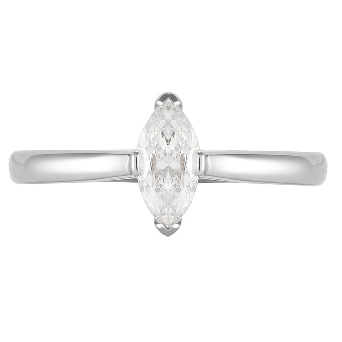 Mappin & Webb Belvedere Platinum 0.80ct Marquise Diamond Engagement Ring