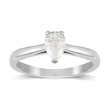 Mappin & Webb Belvedere Platinum 0.80ct Pear Diamond Engagement Ring