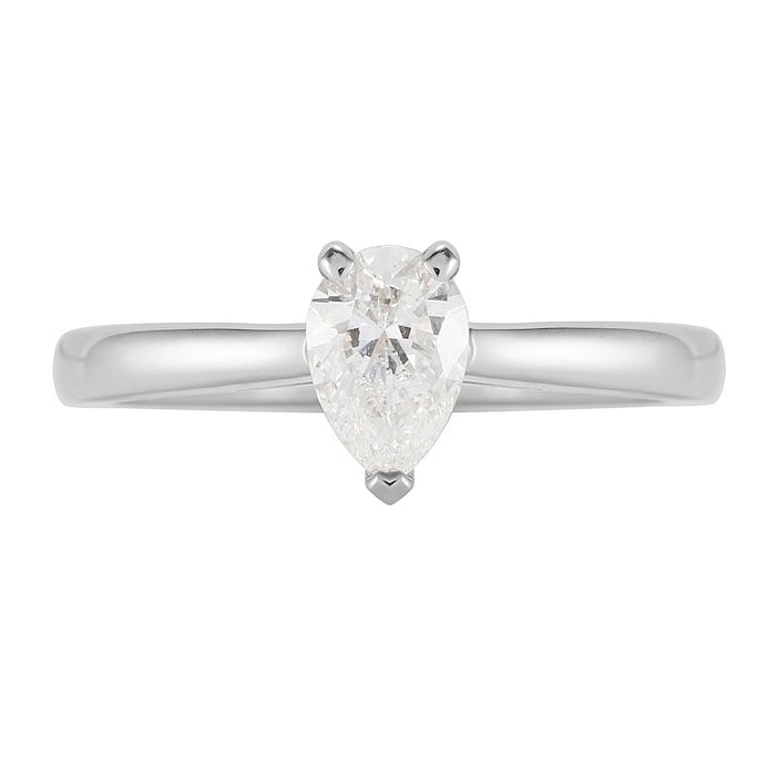 Mappin & Webb Belvedere Platinum 0.80ct Pear Diamond Engagement Ring