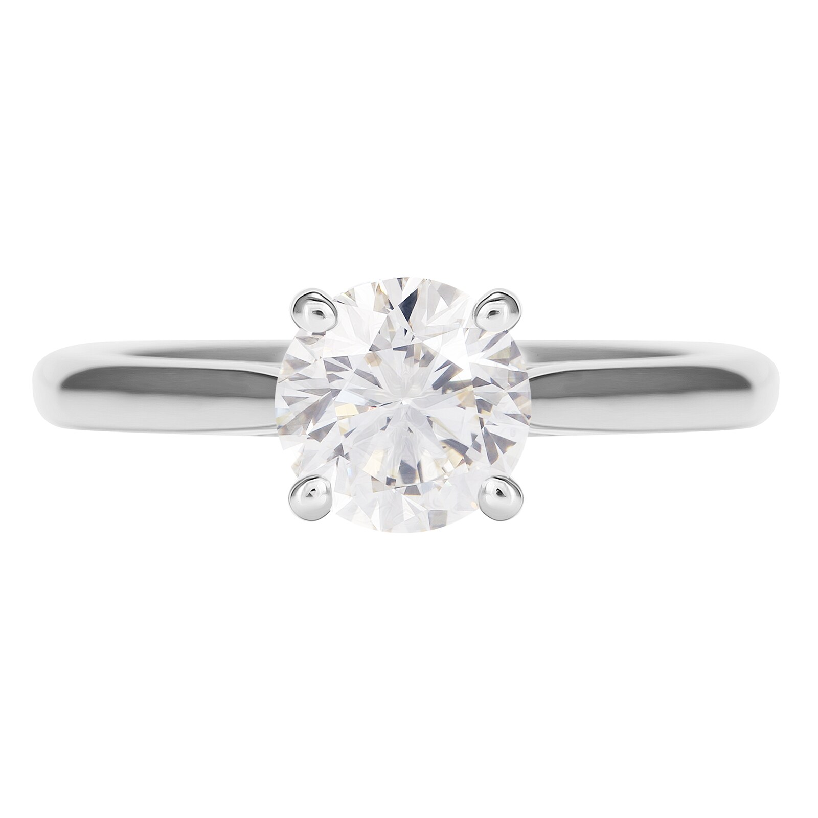 Goldsmiths Platinum 1.00ct Brilliant Cut Diamond Engagement Ring