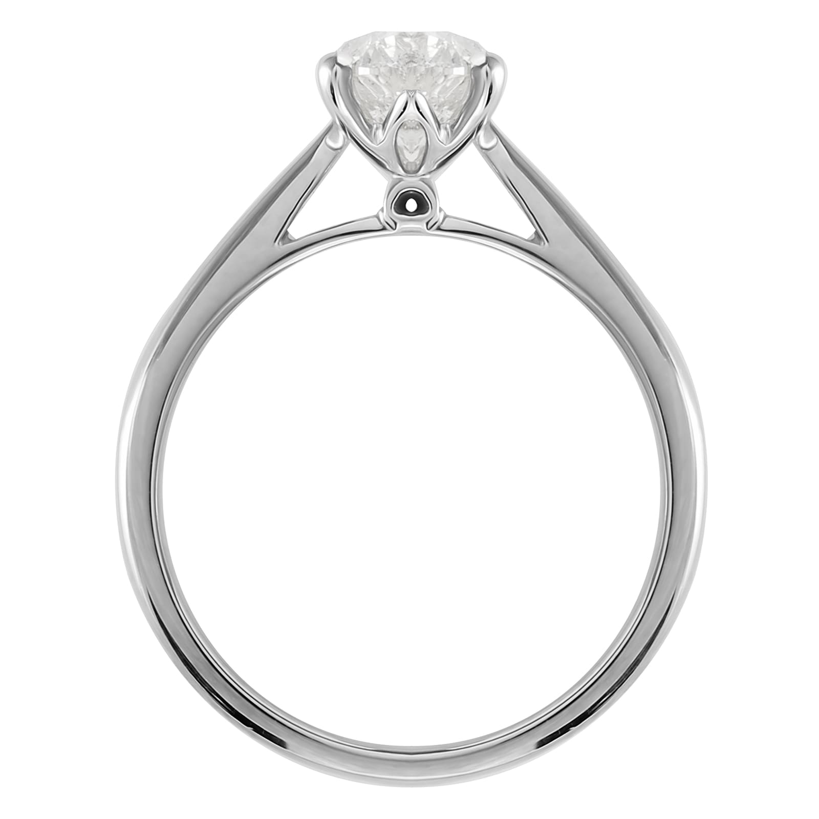 Goldsmiths Platinum 1.00ct Brilliant Cut Diamond Engagement Ring