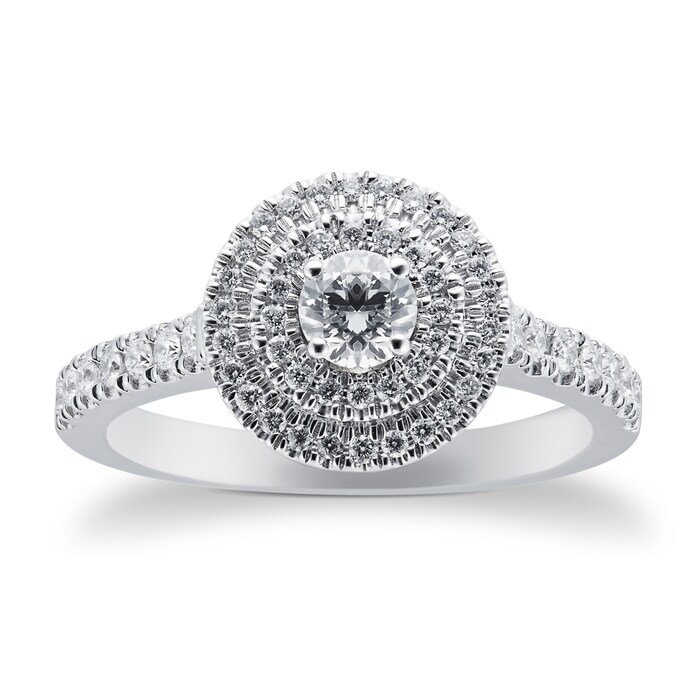 Goldsmiths 18ct White Gold 0.50ct Goldsmiths Brightest Diamond Ring