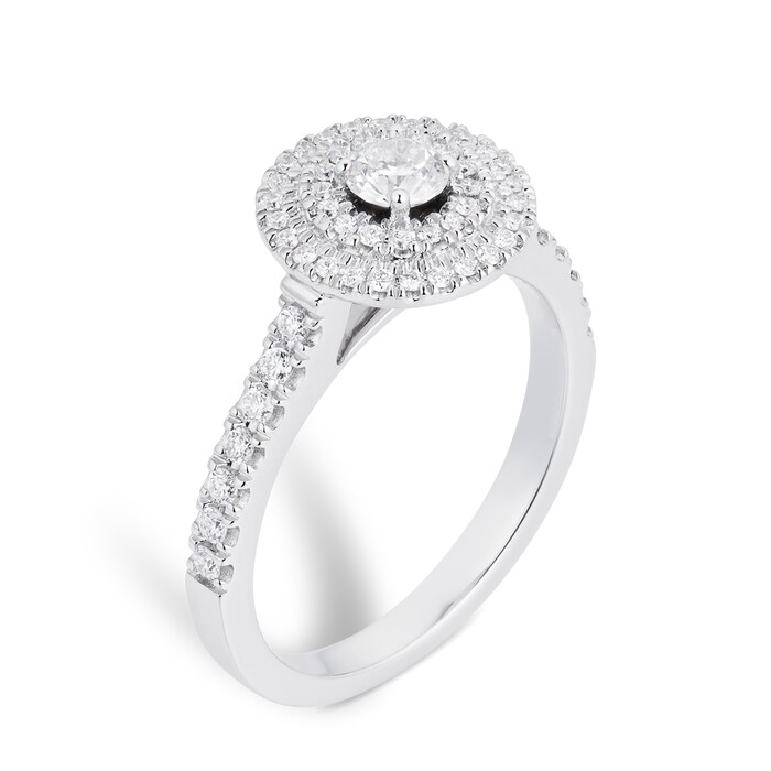 Goldsmiths 18ct White Gold 0.50ct Goldsmiths Brightest Diamond Ring