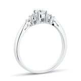 Goldsmiths 18ct White Gold 0.30cttw Goldsmiths Brightest Diamond Trefoil Engagement Ring