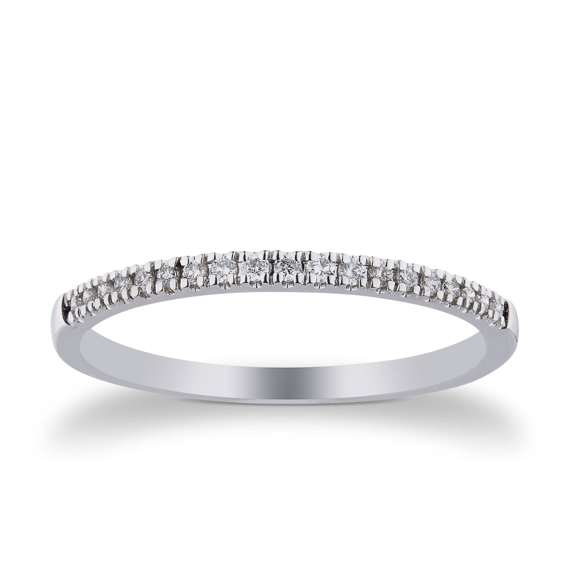 Goldsmiths 18ct White Gold 0.80cttw Cluster Bridal Set