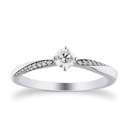 06018392 - 9ct White Gold 0.30cttw Diamond Twist Ring