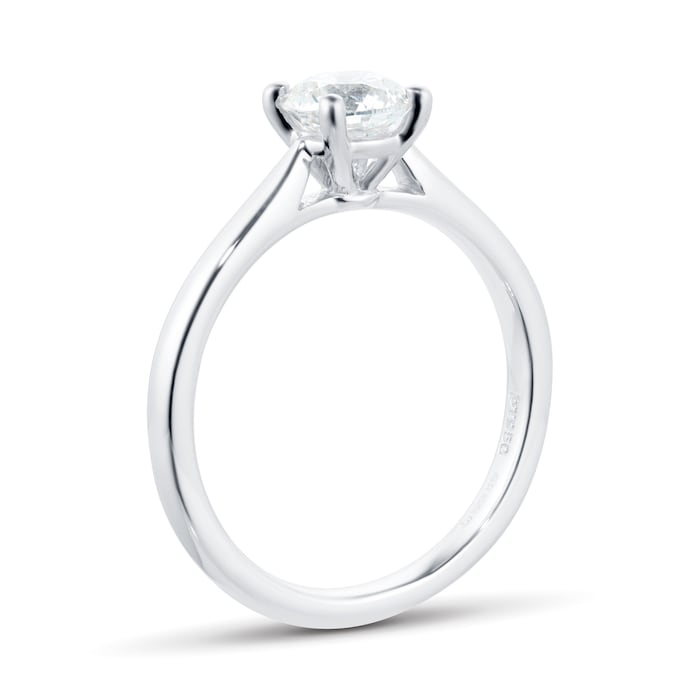 Goldsmiths Platinum 0.80ct Brilliant Cut Diamond Engagement Ring