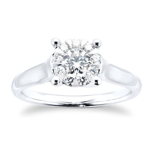 Mappin & Webb Masquerade 18ct White Gold 0.48cttw Diamond Ring