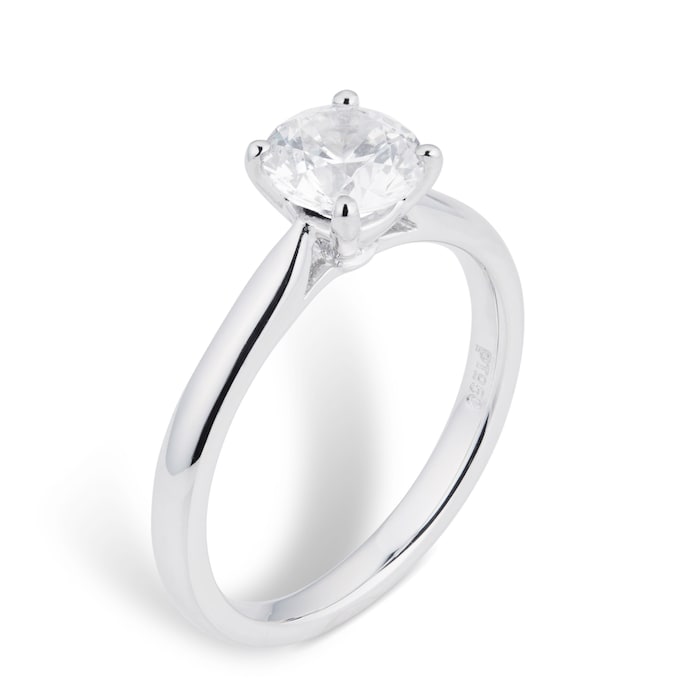 Mappin & Webb Platinum 1.00ct Diamond Solitaire Ring