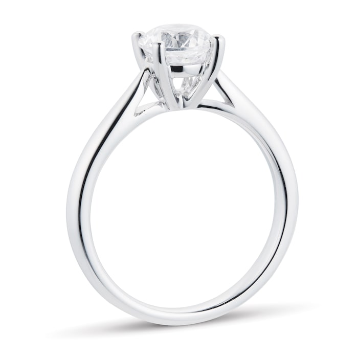 Goldsmiths Platinum 1.00ct Brilliant Cut Diamond Solitaire Ring