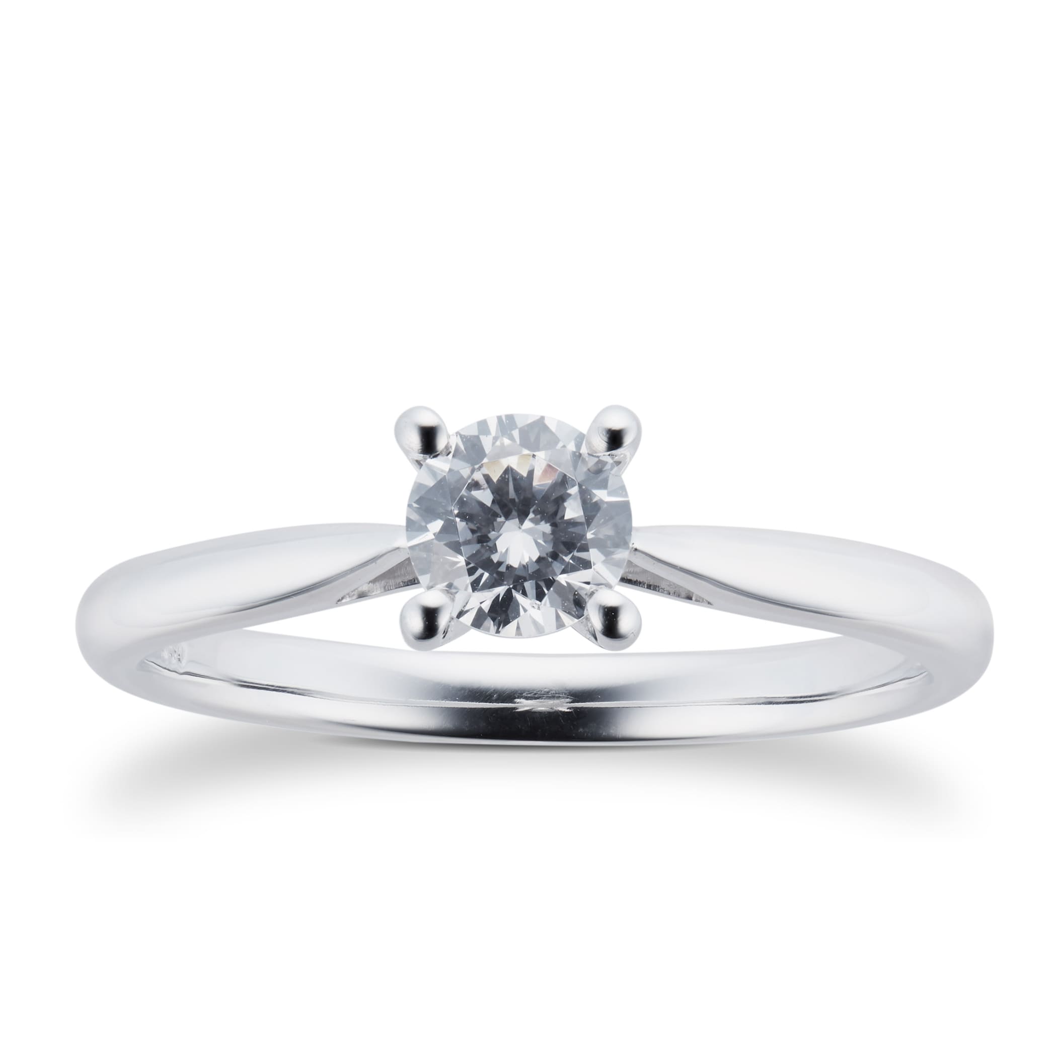 Goldsmiths Platinum 0.40ct Brilliant Cut Diamond Solitaire Ring Goldsmiths Platinum 0.40ct Brilliant Cut Diamond Solitaire Ring