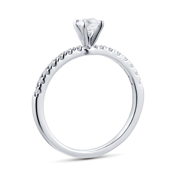 Goldsmiths 18ct White Gold 0.50cttw Diamond Solitaire Ring