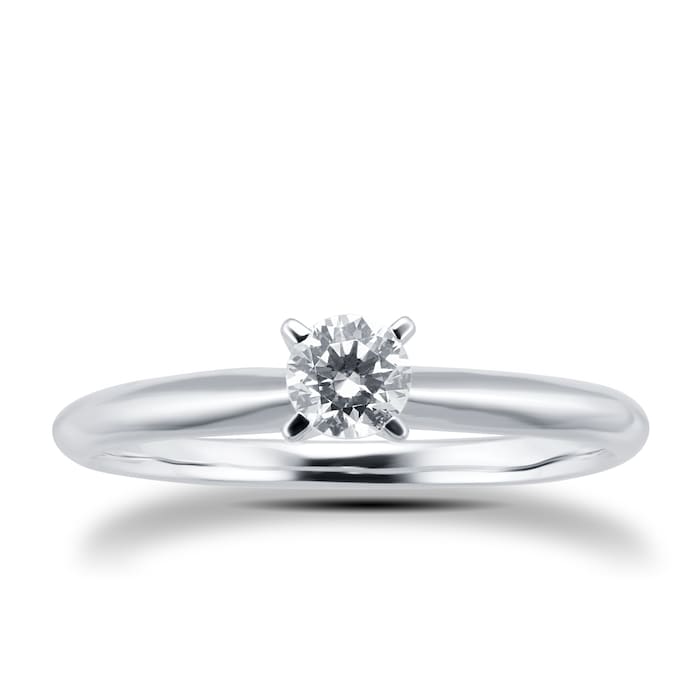 Goldsmiths 18ct White Gold 0.25cttwDiamond Solitaire Ring