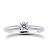 Goldsmiths 18ct White Gold 0.25cttwDiamond Solitaire Ring